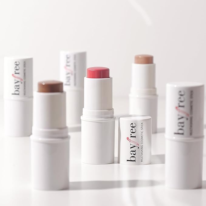 bayfree 3 PCS Makeup Cream Contour Stick Set, Highlighter Stick & Bronzer Stick & Blush Stick, Long Lasting, Natural Face Contour, Dewy & Matte Finish, Multi Stick Trio for All Skin