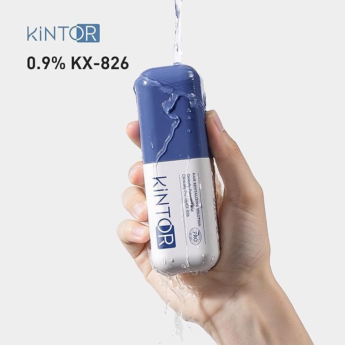 0.9% KX-826 KINTOR Hair Growth Spray,Strengthen Hair Nourish Hair follicles,Hair Care Products for Sparse Hair and Oily Hair Men&Women,360ml,Pro