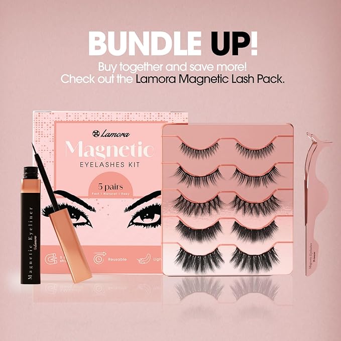 Lamora DIY Eyelash Extension Applicator Tool for Secure and Accurate Lash Placement and Easy Removal - Lightweight False Eyelash Tweezer Works with Clusters, Strip, Individual, and Magnetic Lashes