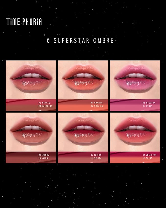 STELLAR DUST LIP STAIN-Long Lasting, Waterproof and Transferproof Lip Tint, Glossy Finish Lip Gloss, Lightweight Lipstick, High Coverage, Stocking Stuffers For Teen Girls (07 QUANTA)