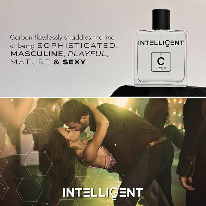 Intelligent Carbon | The Perfect Date Night Fragrance | Sexy, Sweet & Extremely Unique | Eau de Parfum for Men | 3.4 Fl Oz (100 mL)