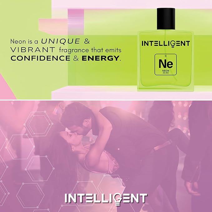 Intelligent Neon Eau de Parfum | Cologne for Men | Abstract, Artistic, Aldehydic | 3.4 Fl Oz (100 mL)