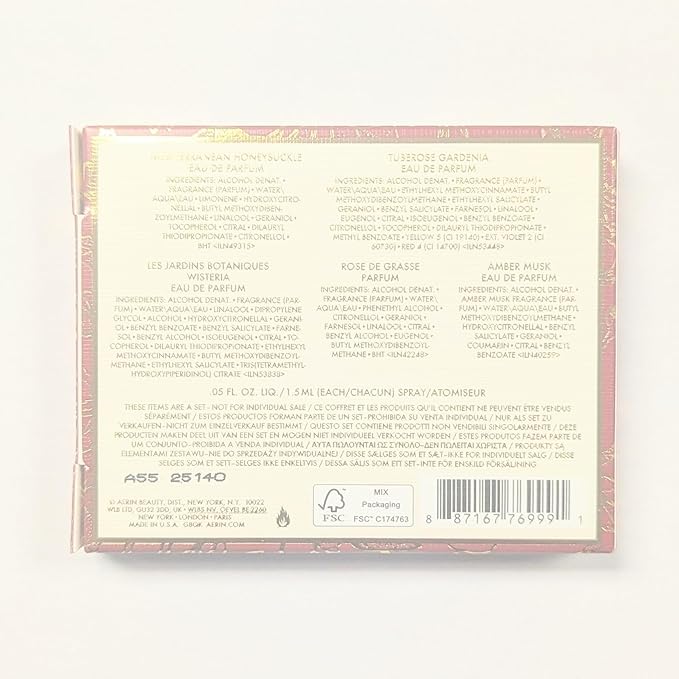 AERIN Best Sellers Fragrance Discovery Set 5in1 including Les Jardins Botaniques Wisteria