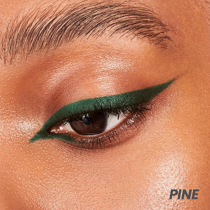 Wonderskin 1440 Longwear Green Eyeliner Pencil with Sharpener - Waterproof, Sharpenable Eyeliner Pencil & Smudge Proof Green Eye Liner Pencils (Pine)