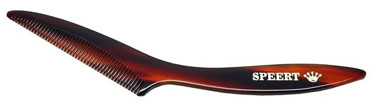 #1617 Handmade Narrow Tooth Mustache Beard Comb Small Tortoise Havana Acetate Thick Coarse Fine Short Pocket Sized Facial Hair Grooming Tangle Free Beard Straightener Growth Care Styling Wet
