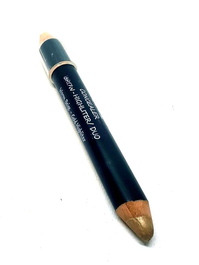 elke DUO BROW HIGHLIGHTER PENCIL (Warm | Cream - Soft Sand) soft shimmer sheen highlighter, concealer corrector.