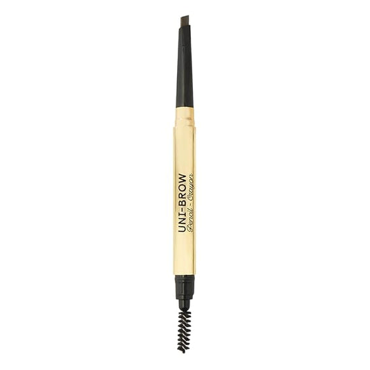 Winky Lux Uni-Brow Eyebrow Pencil, Dual-Ended with Spoolie, Waterproof Brow Definer with Ultra-Fine Tip, Universal Shade for Natural Looking Brows (Brown, Blonde, Taupe)