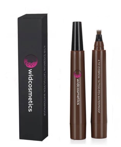 4 Tip Eyebrow Tattoo Pen (Brown), Waterproof