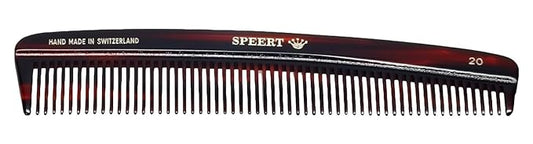 #20 Handmade Wide Tooth Comb Tortoise Havana Acetate Thick Coarse Curly Detangling Parting Grooming Teasing Hair Styling Hairdresser Barber Hairdressing Wet Dry Pocket Travel Women Men Kids