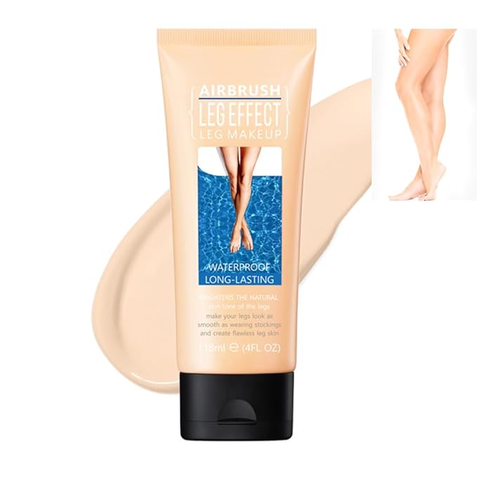 Waterproof Leg & Body Makeup - No Transfer, Covers Varicose Veins, Scars, and Tattoos for All Skin Tones, 4 fl oz (01#Fairest, 1 Piece)
