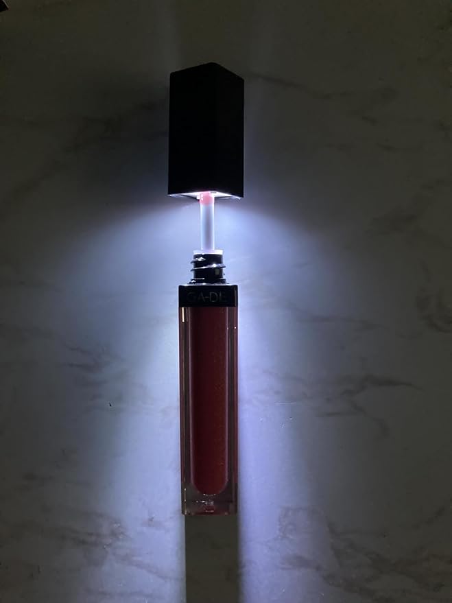 GA-DE Crystal Lights Lip Gloss, 815 - Enriched with Light-Reflecting Crystal Pearls - Smooth Silky, Rich Color - Moisturizes and Adds Shine - 0.2 oz