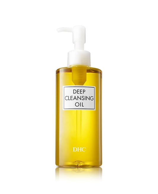 DHC Deep Cleansing Oil, Facial Cleansing Oil, Makeup Remover, Cleanses without Clogging Pores, Residue-Free, Fragrance and Colorant Free, All Skin Types, 6.7 fl. oz.