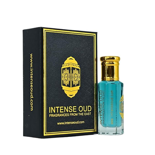 INTENSE OUD Simple Aura Sauv Arabian Perfume Oil for Men, Long Lasting Alcohol-Free Concentrated Fragrance, 12ml (0.40 oz) in Black Gift Box, Bergamot & Vanilla Notes