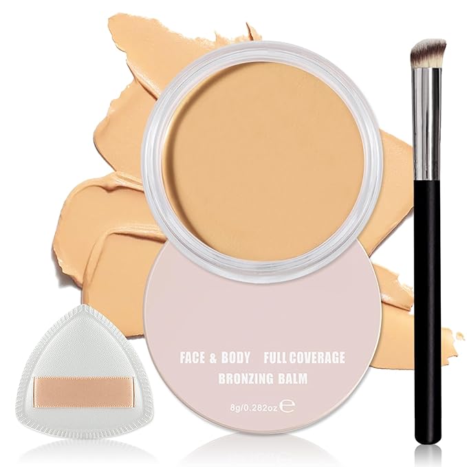 Under Eye Corrector,Cream Concealer Full Coverage for Mature Skin,Vegan Under Eye Cream Dark Circles Cover up Makeup Concealer Makeup,Under Eye Brightener (04 Nougatine)