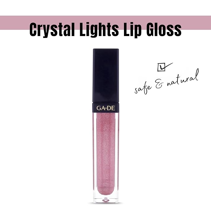 GA-DE Crystal Lights Lip Gloss, 512 - Enriched with Light-Reflecting Crystal Pearls - Smooth Silky, Rich Color - Moisturizes and Adds Shine - 0.2 oz