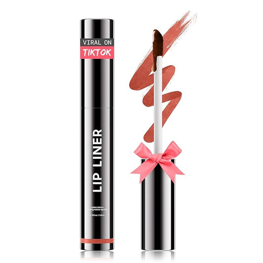 OETUIOW Lip Stain Long Lasting & Waterproof Lip Liner, Non-Stick Cup Highly Pigmented Natural Finish, Lip Gloss for All-Day Color Hold (Rose)