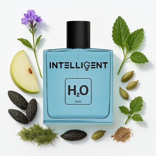 Intelligent H2O Eau de Parfum | Cologne for Men | Aquatic, Bold, and Refreshing | 3.4 Fl Oz (100 mL)