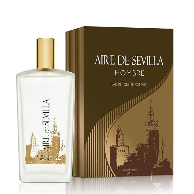 Instituto Español Aire de Sevilla Eau de Toilette for Men – Fresh Masculine Fragrance, 150 ml / 5.1 fl oz Spray Bottle, Made in Spain