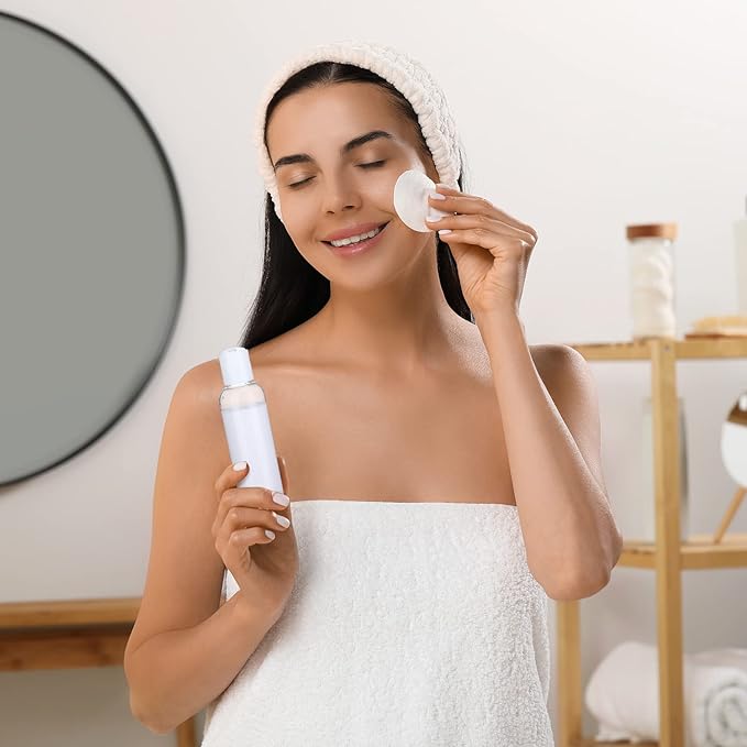 Zubebe 36 Pcs Plastic Travel Bottles with Disc Top Flip Cap Empty Refillable Squeeze Travel Containers for Shampoo Lotions Cream Toiletries Liquid Body Soap (Clear, 4 oz)