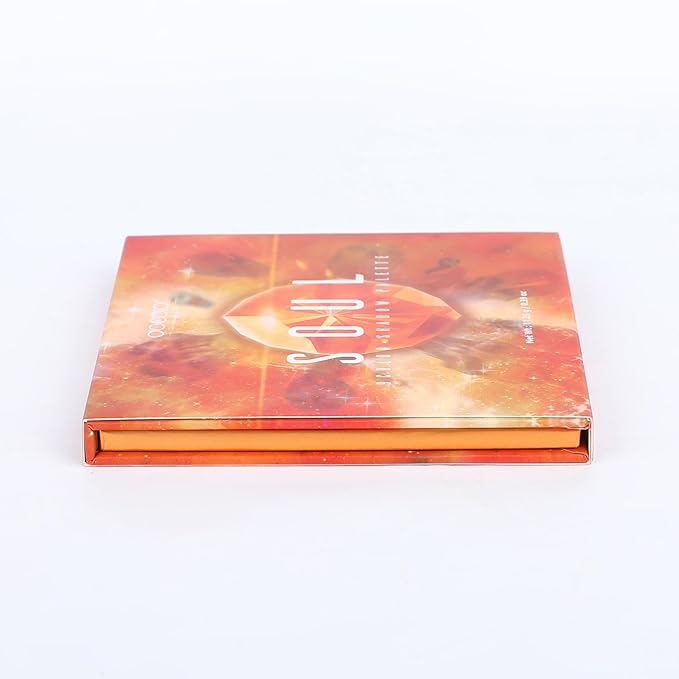 docolor Eyeshadow Palette 9Colors Orange Eyeshadow Gemstone Shadow Palettes Highly Pigmented Mattes Shimmers Smokey Glitter Cream Colorful Powder Blendable Long Lasting Waterproof Makeup Palette