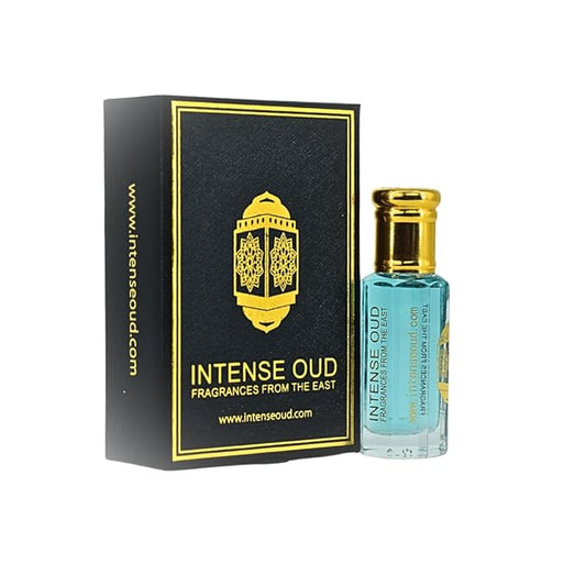 INTENSE OUD Crys Water Arabian Perfume Oil for Women, Long Lasting Alcohol-Free Concentrated Fragrance, 12ml (0.40 oz) in Black Gift Box, Melon & Vanilla Notes