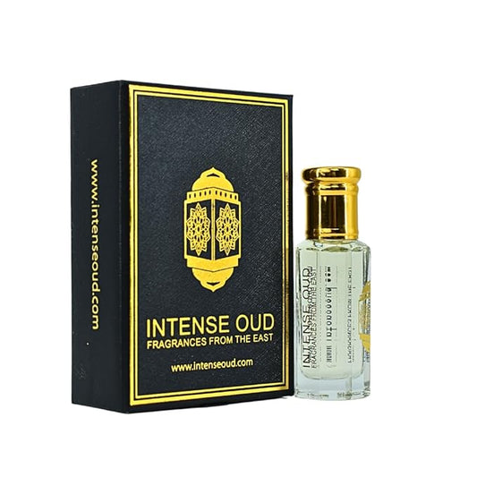 INTENSE OUD Artist Ventu Arabian Perfume Oil for Men & Women, Long Lasting Alcohol-Free Concentrated Fragrance, 12ml (0.40 oz) in Black Gift Box, Pineapple & Musk Notes