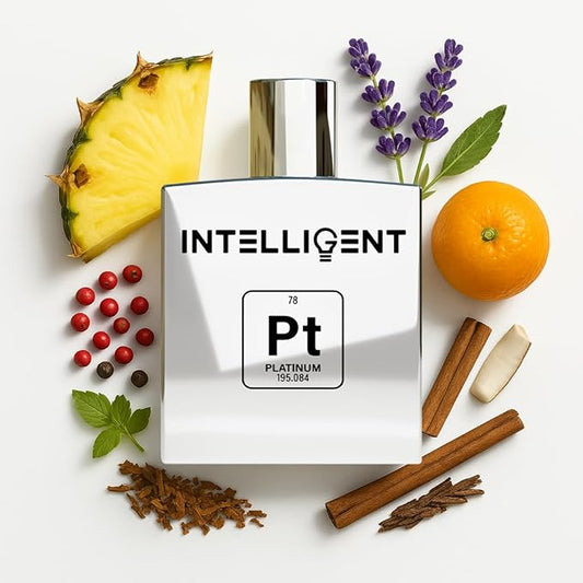 Intelligent Platinum Eau de Parfum | Cologne for Men | Sweet, Seductive, Striking | 3.4 Fl Oz (100 mL)