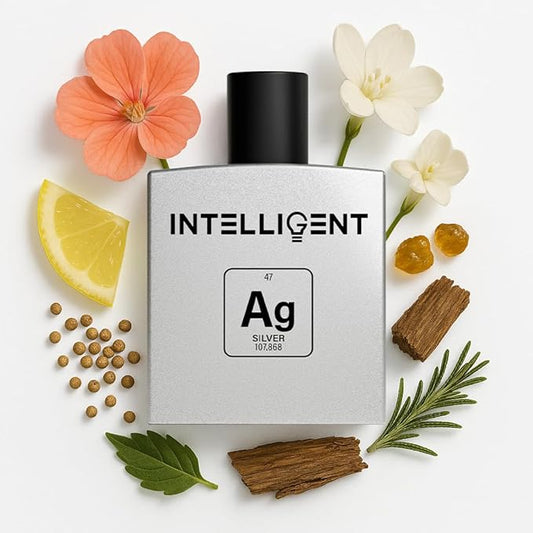 Intelligent Silver Eau de Parfum | Cologne for Men | Clean, Collected, and Sophisticated | 3.4 Fl Oz (100 mL)