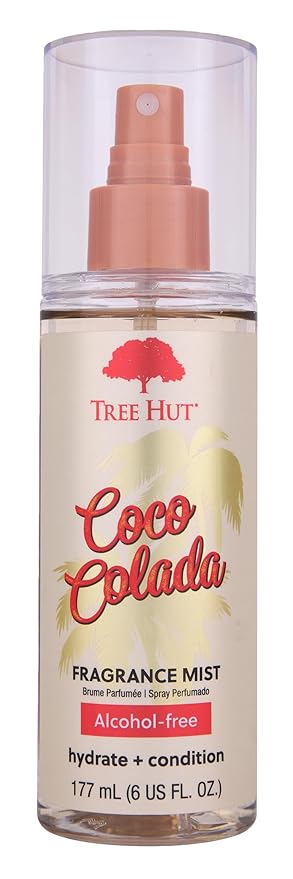 Tree Hut Coco Colada Fragrance Mist, Hydrating, Alcohol-Free Formula, Summer Scent with Coconut, Pineapple, and Coconut Milk Notes, 6 fl oz