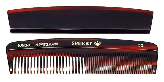 #32 Handmade Wide Narrow Tooth Comb Tortoise Havana Acetate Thick Coarse Curly Thin Fine Straight Hair Detangling Parting Grooming Teasing Hair Styling Hairdresser Barber Hairdressing Wet Dry