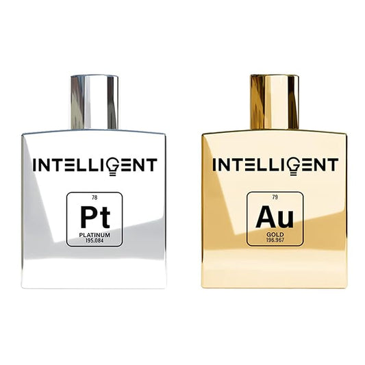 Intelligent Platinum & Gold Date Night Bundle | Platinum Sweet, Seductive, Striking | Gold Rich, Charismatic, Perfection | Each Bottle 3.4 Fl Oz (100 mL)