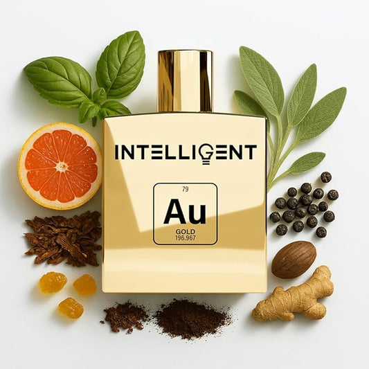 Intelligent Gold Eau de Parfum | Cologne for Men | Rich, Charismatic, Perfection | 3.4 Fl Oz (100 mL)
