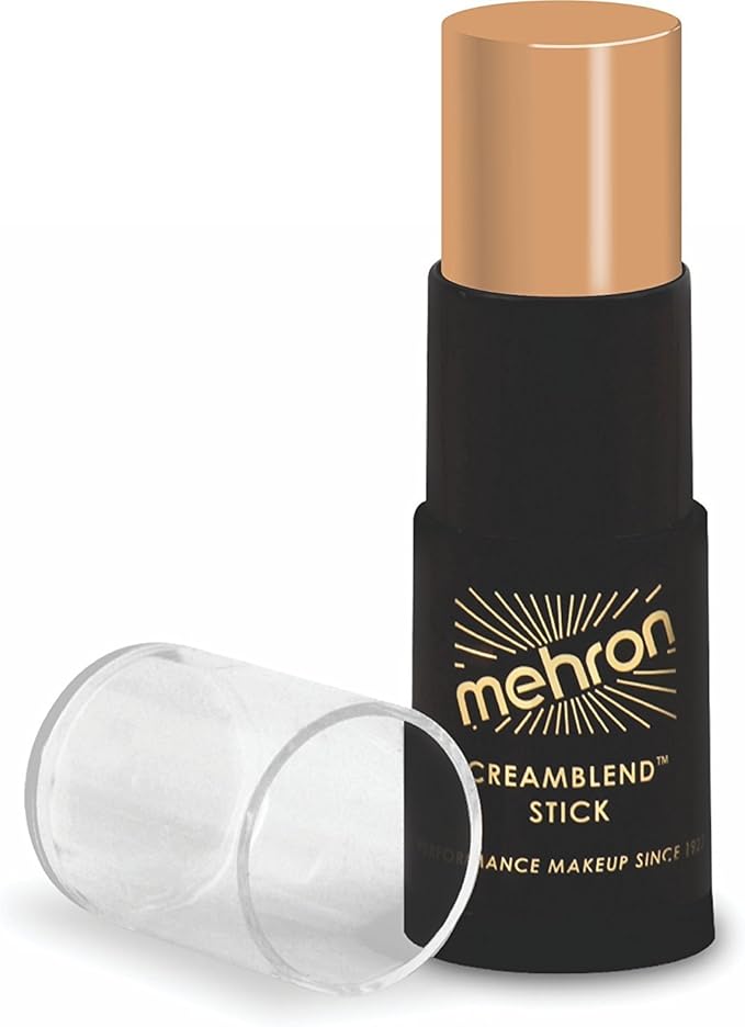 Mehron Makeup CreamBlend Stick | Face Paint, Body Paint, & Foundation Cream Makeup | Perfect for Halloween .75 oz (21 g) (Light Olive)