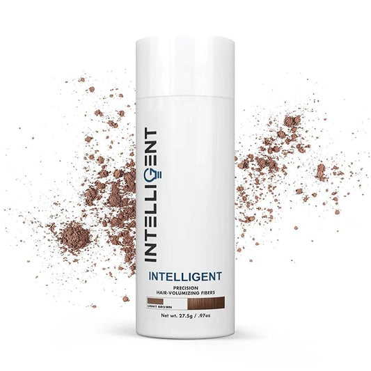 Intelligent Precision Hair-Volumizing Fibers (Light Brown) | Undetectably Fill in Thinning Hair | 6 Shades Designed For Men or Women | 27.5g