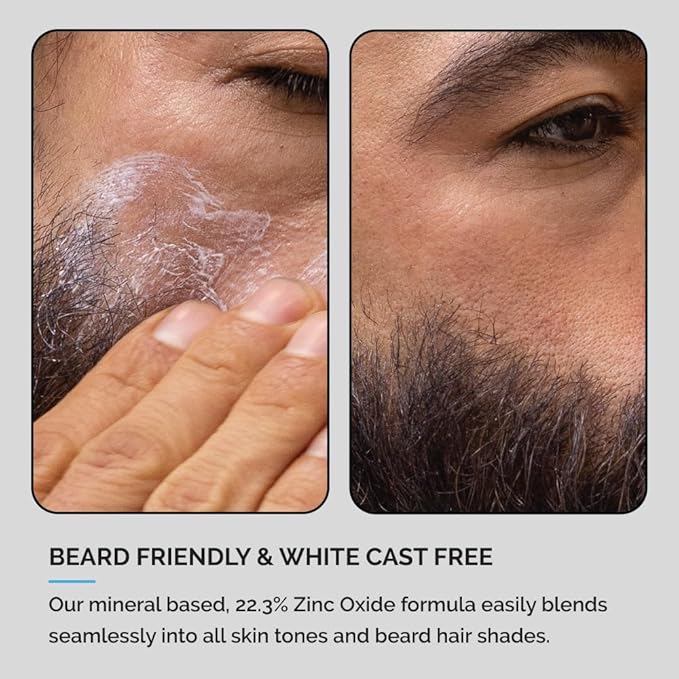 ZEUS Men's Daily Defense SPF50 Face Moisturizer for Men, Natural & Organic, Zinc Oxide Face Moisturizing Mineral Sunscreen, Hydrates & Protects Skin Against Harmful UV Rays (Made in USA)