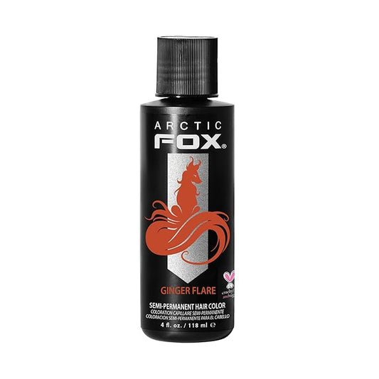 ARCTIC FOX Vegan and Cruelty-Free Semi-Permanent Hair Color Dye (4 Fl Oz, GINGER FLARE)