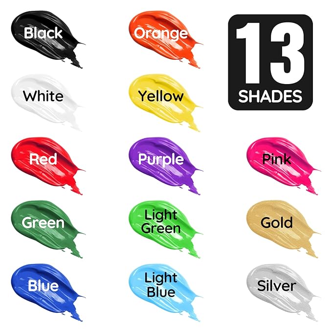 White Face Paint - Professional Water-Based Non-Toxic Body Painting for Skeleton Vampire Clown Halloween SFX Cosplay, Cream Formula Washable paint for Costume Party Theater Stage Performance