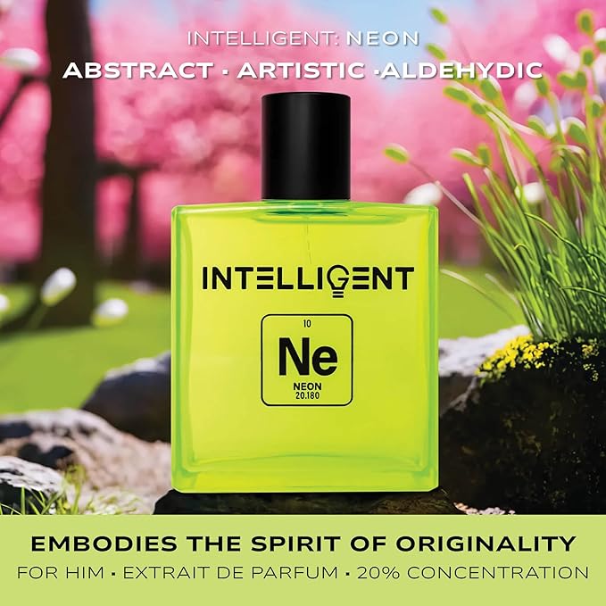 Intelligent Peak Season Fragrance Bundle - Neon (Spring) H2O (Summer) Argon (Fall) Gold (Winter) | Extrait de Parfum for Men | Each 3.4 Fl Oz (100 mL)