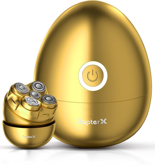 Electric Razors for Women - Magnetic 5D Floating Painless Shaver, Cordless Rechargeable Hair Remover, IPX6 Waterproof Wet Dry Shaving for Legs, Bikini, Face, Underarm, Arm (Gold, Matte)