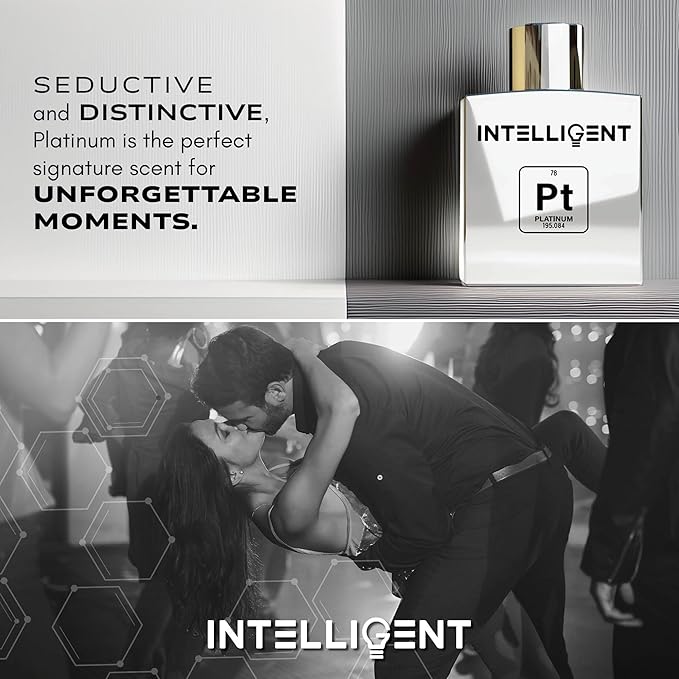 Intelligent Platinum & Gold Date Night Bundle | Platinum Sweet, Seductive, Striking | Gold Rich, Charismatic, Perfection | Each Bottle 3.4 Fl Oz (100 mL)