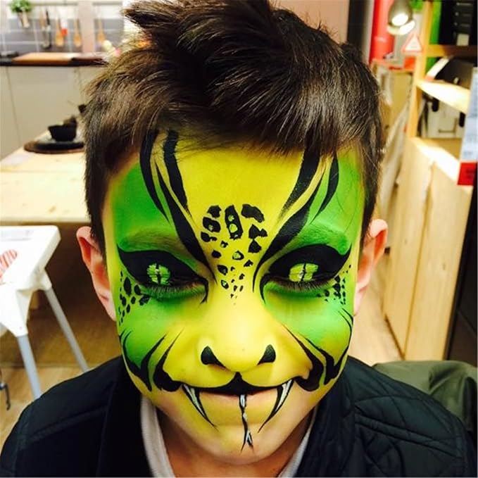 Go Ho Yellow Face Paint Stick,Cream Yellow Body Paint Washable Easily,Highly Pigmented,Smooth and Safe for Skin,Halloween Costumes Cosplay SFX Makeup