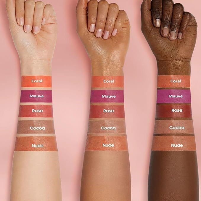 OETUIOW Lip Stain Long Lasting & Waterproof Lip Liner, Non-Stick Cup Highly Pigmented Natural Finish, Lip Gloss for All-Day Color Hold (Mauve)