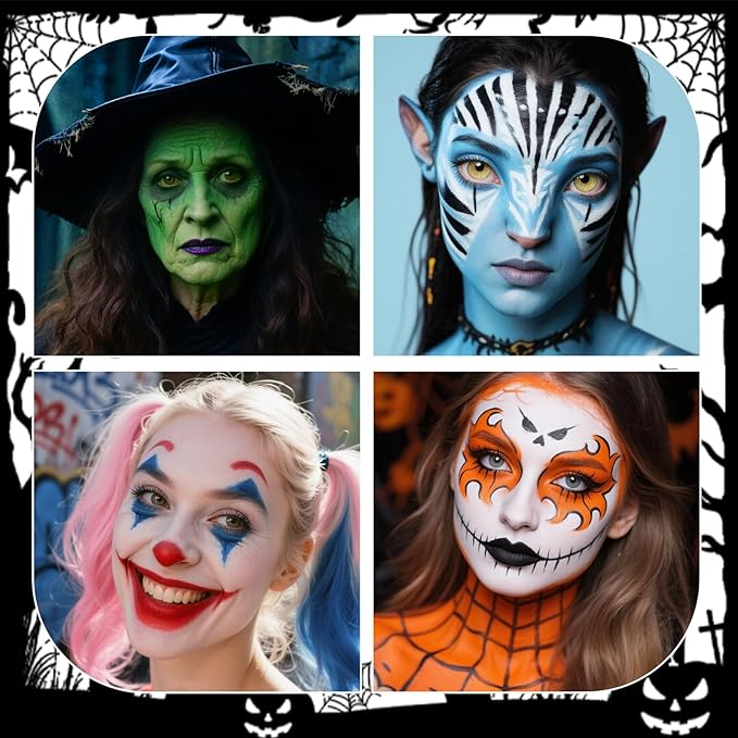 Yellow Face Paint 70ml Large Tube, Water-Based Full Coverage Body Paint for Creative SFX Makeup, Non-Toxic Face Body Paint for Adults Halloween SFX Cosplay Makeup, Theater, Stage shows