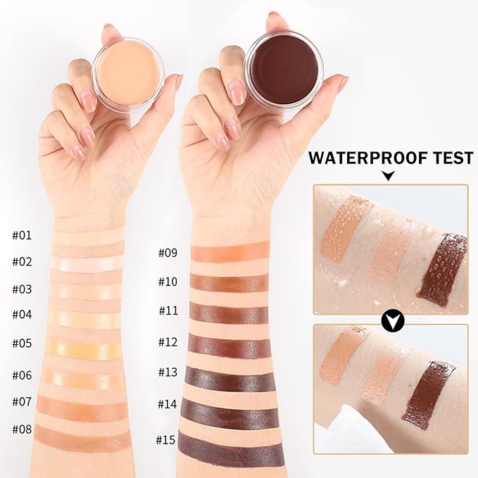 Under Eye Concealer for Dark Circles Color Correcting,Pro Concealer Full Coverage Tattoo Cover up Makeup,Under Eye Brightener,Long-lasting Corrector de Ojeras (06 Sun Kissed)