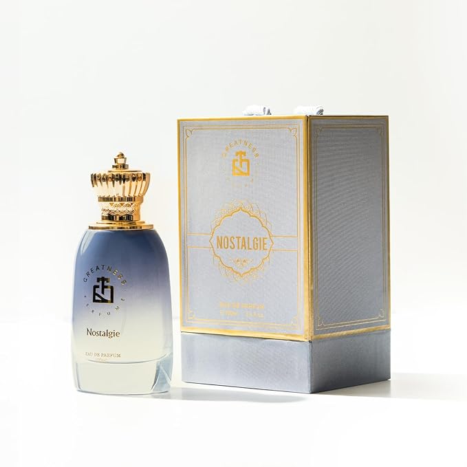 Greatness Nostalgie Eau de Parfum, Unisex Oud and Rose Fragrance – Bold, Tender, Timeless, Dry Wood, Ambergris, Unisex Oud and Rose Fragrance – Bold, Tender, and Timeless, 100 ml
