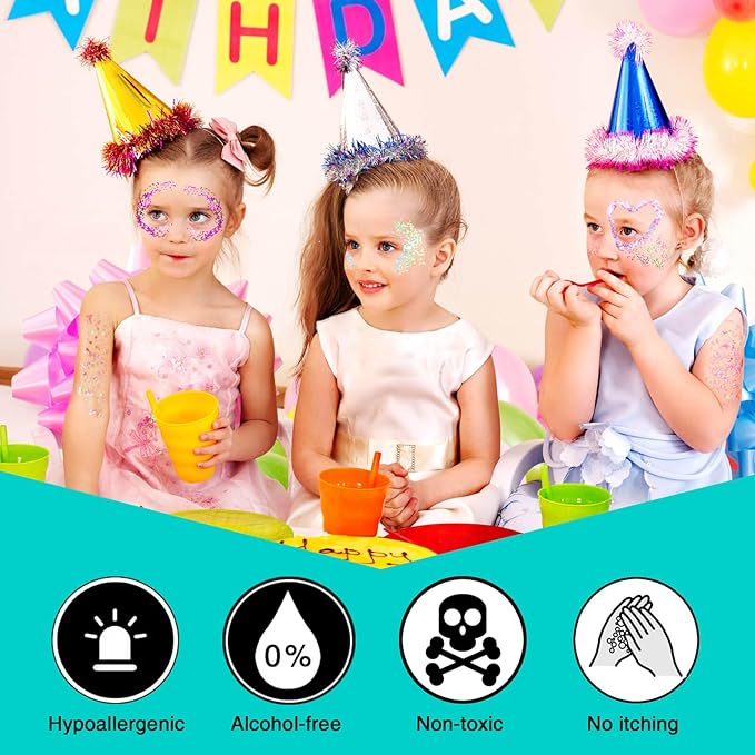 MEICOLY Light Purple Hair Glitter,Chameleon Purple Mermaid Face Glitter,Glitter Face Paint for Halloween,Mardi Gras Outfit for Women,Rave Glitter Makeup Sparkle Chunky Glitter for Women,50ml