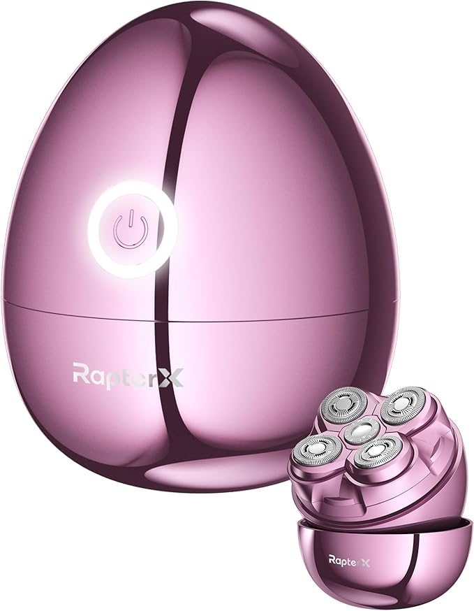 Electric Razors for Women - Magnetic 5D Floating Painless Shaver, Cordless Rechargeable Hair Remover, IPX6 Waterproof Wet Dry Shaving for Legs, Bikini, Face, Underarm, Arm (Pink, Glossy)