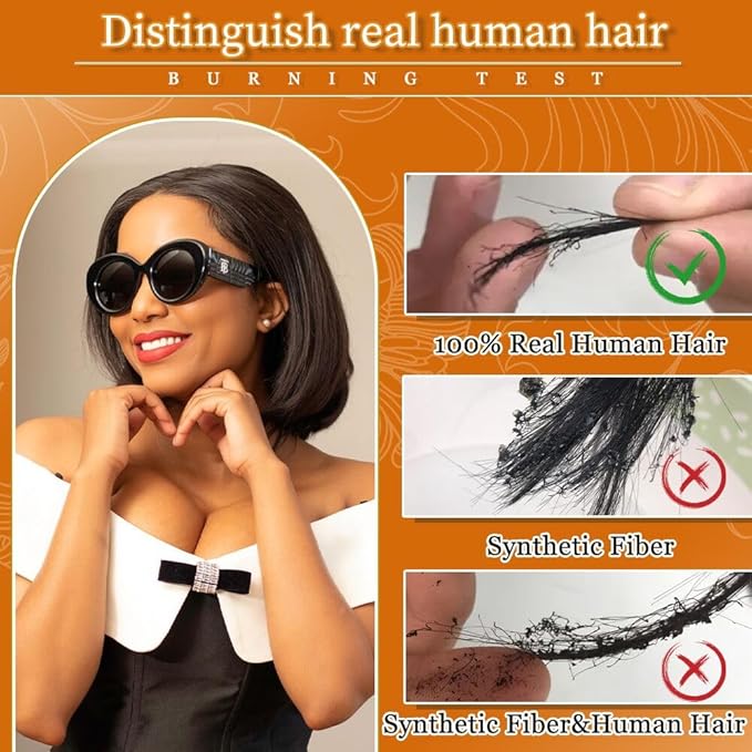 #27 Honey Blonde Bob Wig Human Hair Glueless 14inch Glueless Wigs Human Hair Pre Plucked Pre Cut with Baby Hair 9X6 HD Lace Front Wigs For Black Women 200% Density Straight Bob Wigs