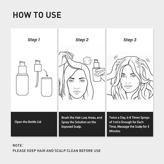 0.9% KX-826 KINTOR Hair Growth Spray,Strengthen Hair Nourish Hair follicles,Hair Care Products for Sparse Hair and Oily Hair Men&Women,300ml,Pro