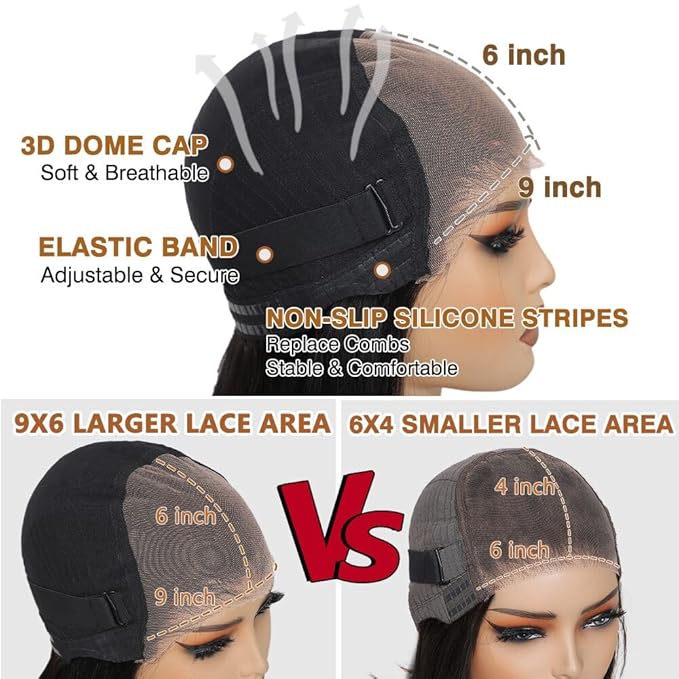 #27 Honey Blonde Bob Wig Human Hair Glueless 14inch Glueless Wigs Human Hair Pre Plucked Pre Cut with Baby Hair 9X6 HD Lace Front Wigs For Black Women 200% Density Straight Bob Wigs